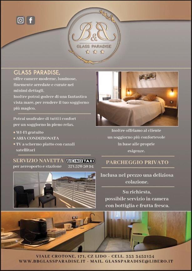 B&B Glass Paradise Catanzaro Exterior foto